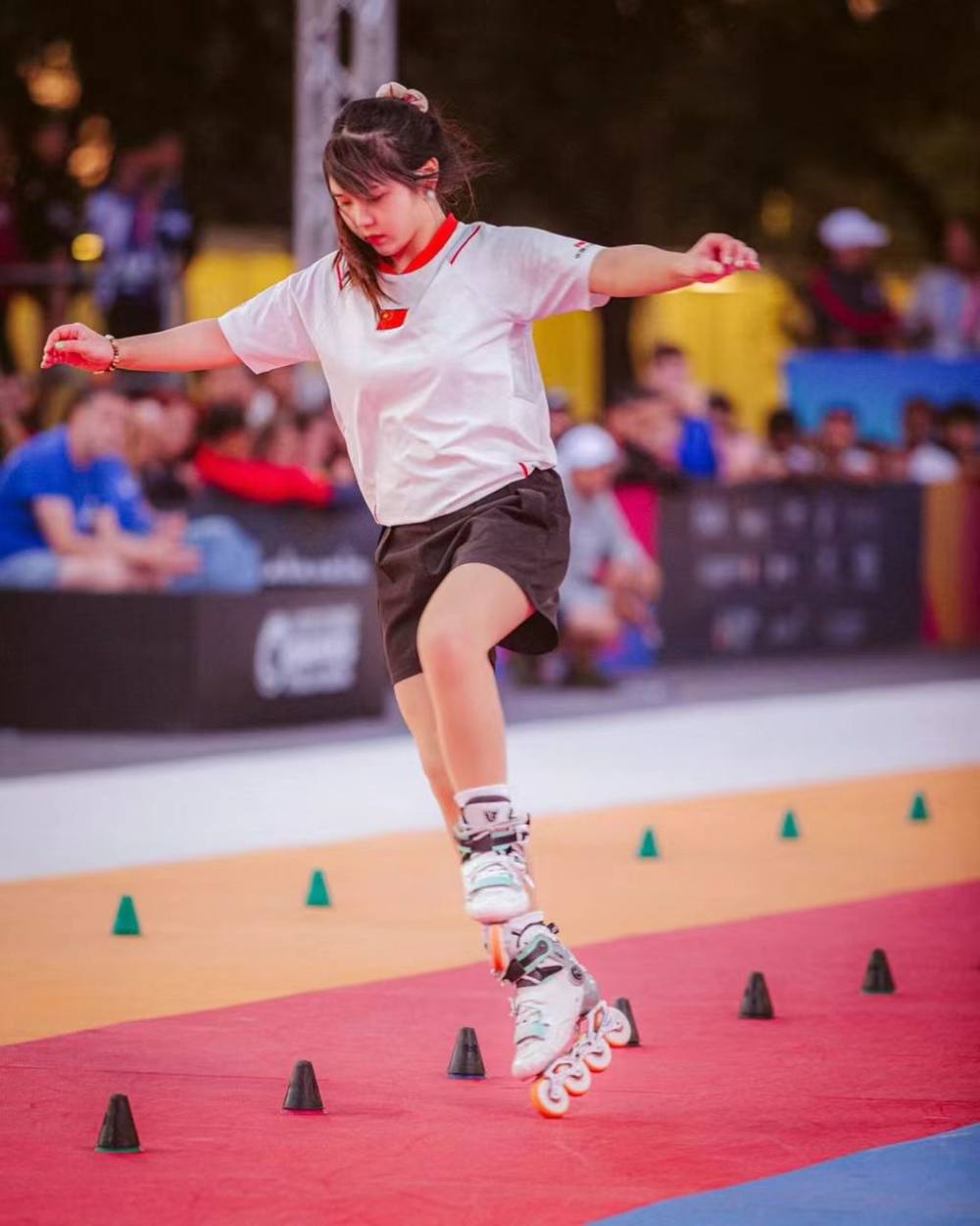 体采访时他, 和铁人两项, 在重庆的参